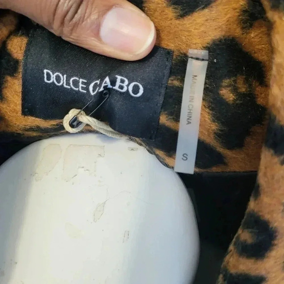 Dolce Cabo Animal Leopard Print Midi Lined Lightweight Coat NWT(S) - Picture 9 of 11